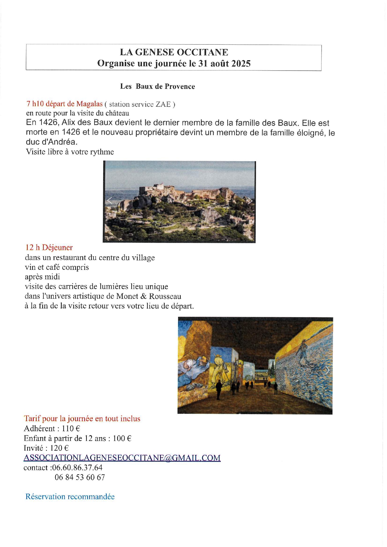 Lire la suite à propos de l’article JOURNÉE DANS LES BAUX DE PROVENCE