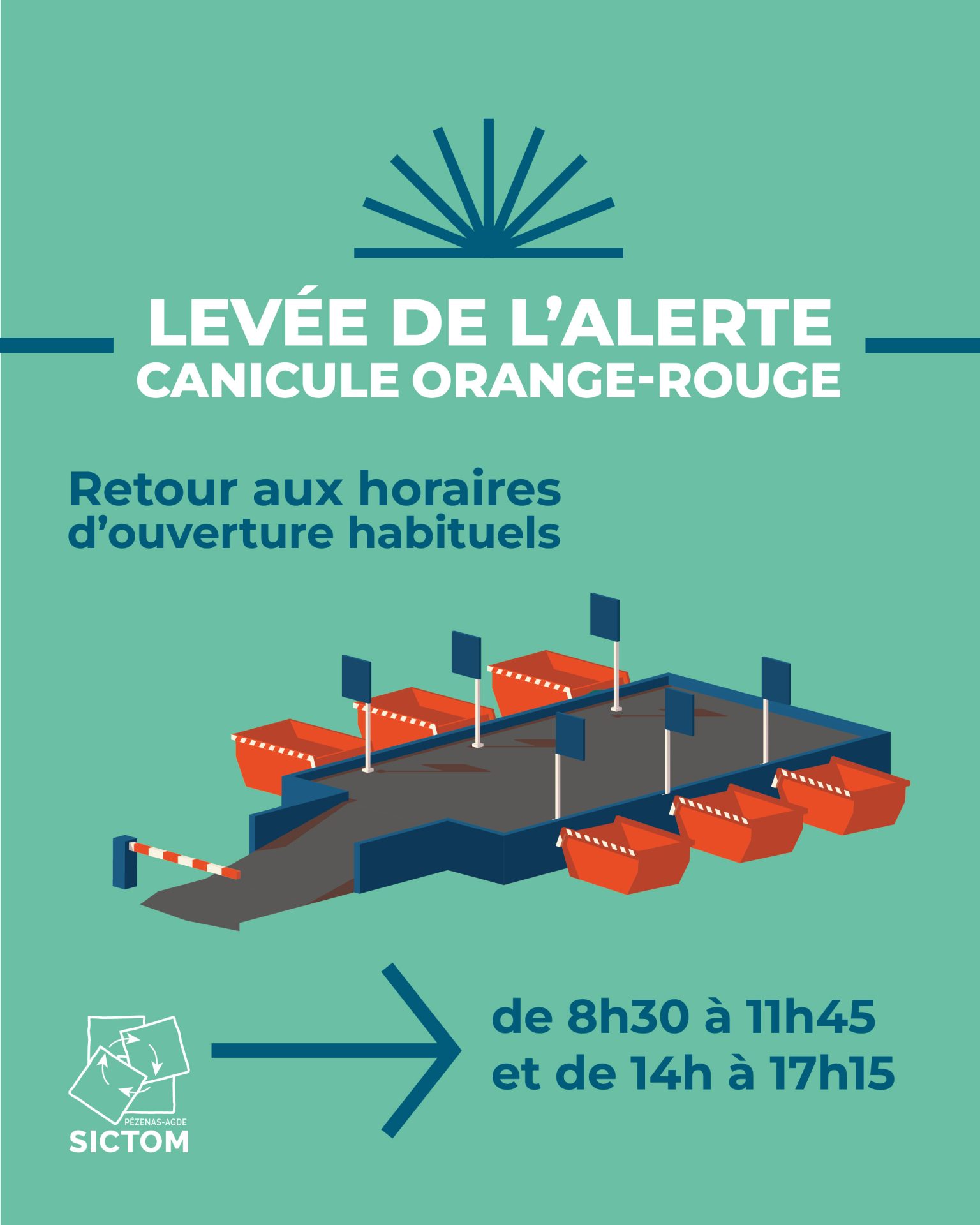 Lire la suite à propos de l’article HORAIRES D’OUVERTURE DES DÉCHÈTERIES