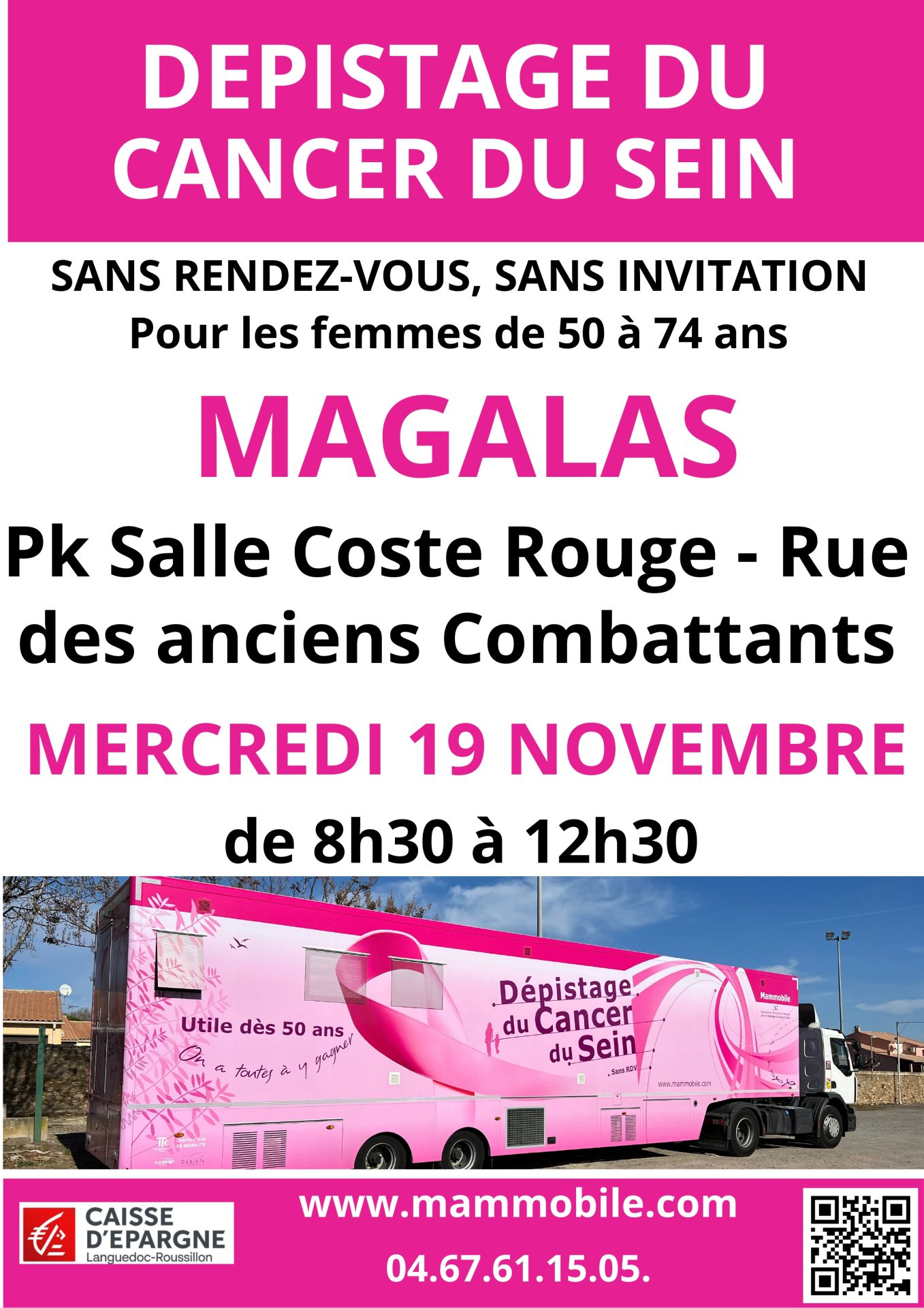 Lire la suite à propos de l’article DÉPISTAGE DU CANCER DU SEIN